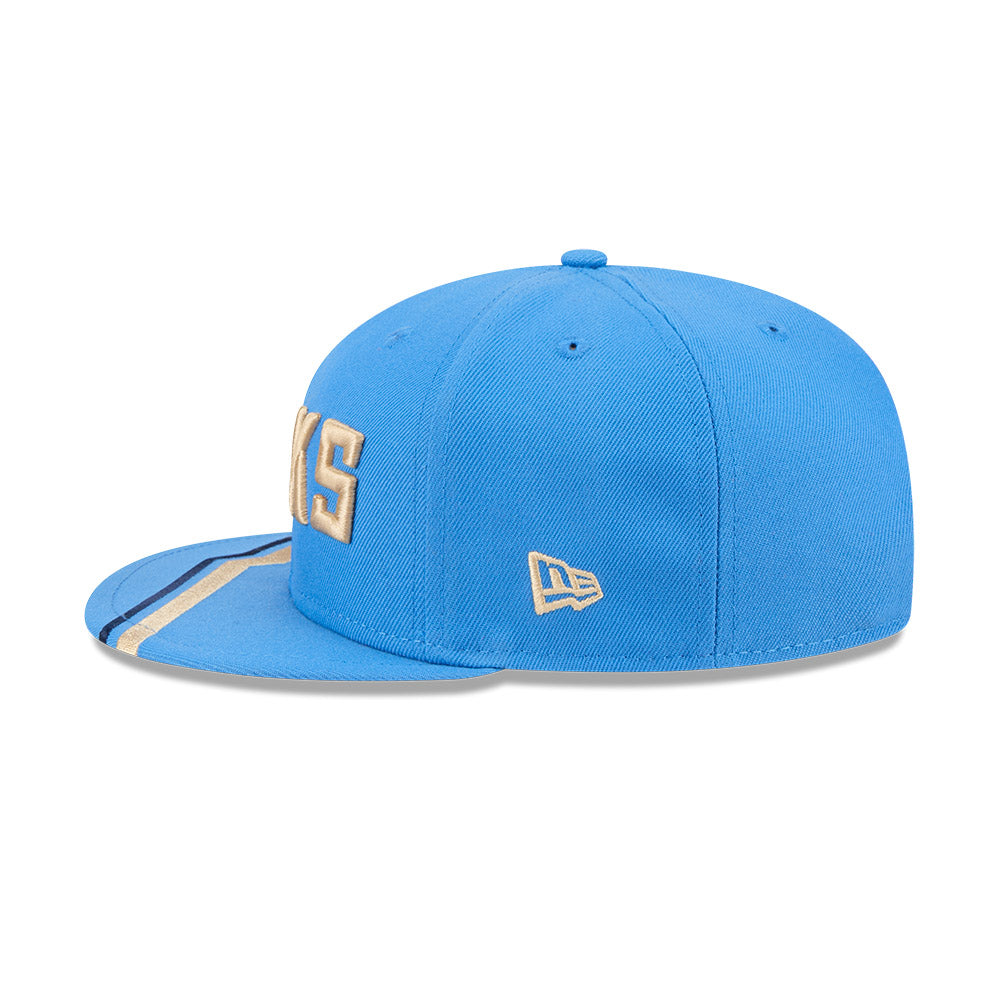 Milwaukee Bucks Hat - NBA 2024-2025 City Edition Blue 9Fifty Snapback Cap - New Era